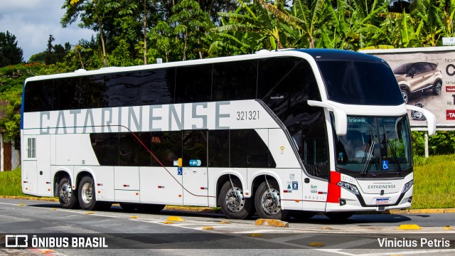 Auto Viação Catarinense 321321 na cidade de Joinville, Santa Catarina, Brasil, por Vinicius Petris. ID da foto: 9631681.