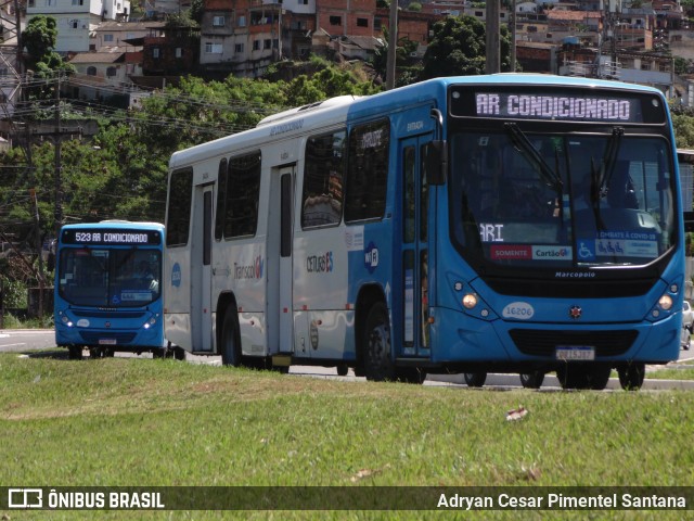 Expresso Santa Paula 16206 na cidade de Vitória, Espírito Santo, Brasil, por Adryan Cesar Pimentel Santana. ID da foto: 9632233.