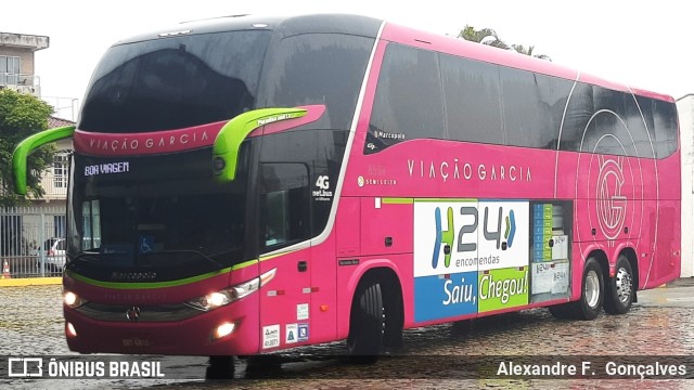Viação Garcia 8554 na cidade de Balneário Camboriú, Santa Catarina, Brasil, por Alexandre F.  Gonçalves. Número da foto: #9630937.