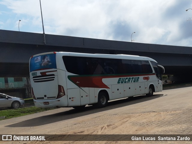 Eucatur - Empresa União Cascavel de Transportes e Turismo 4802 na cidade de Ji-Paraná, Rondônia, Brasil, por Gian Lucas  Santana Zardo. ID da foto: 9630094.