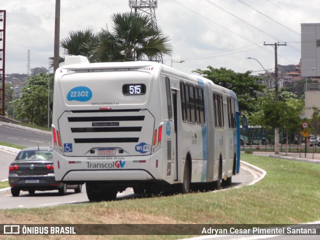 Nova Transporte 22302 na cidade de Vitória, Espírito Santo, Brasil, por Adryan Cesar Pimentel Santana. ID da foto: 9632140.