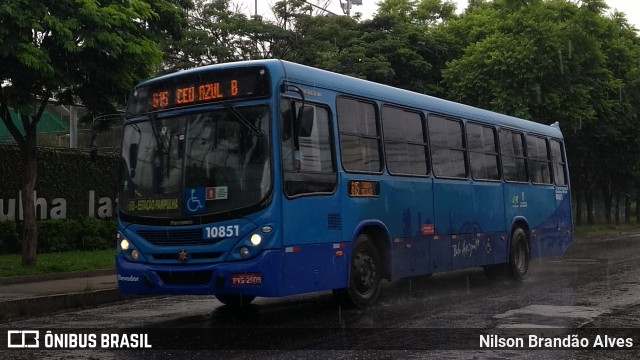 Milênio Transportes 10851 na cidade de Belo Horizonte, Minas Gerais, Brasil, por Nilson Brandão Alves. ID da foto: 9631943.