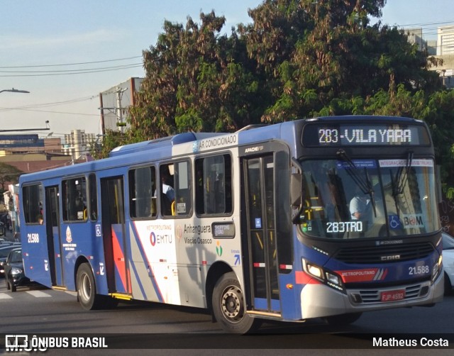 Viação Osasco 21.588 na cidade de Osasco, São Paulo, Brasil, por Matheus Costa. Número da foto: #9630076.