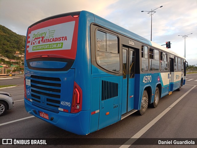 Insular Transportes Coletivos 45190 na cidade de Florianópolis, Santa Catarina, Brasil, por Daniel Guardiola. Número da foto: #9632537.