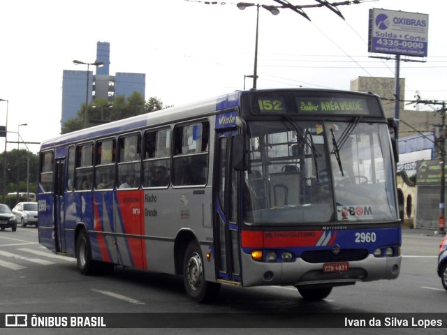 Viação Riacho Grande 2960 na cidade de Diadema, São Paulo, Brasil, por Ivan da Silva Lopes. Número da foto: #9632105.