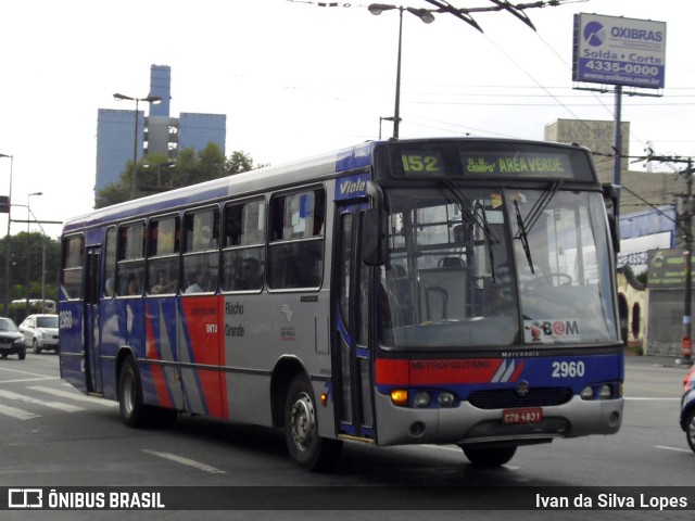 Viação Riacho Grande 2960 na cidade de Diadema, São Paulo, Brasil, por Ivan da Silva Lopes. ID da foto: 9632105.