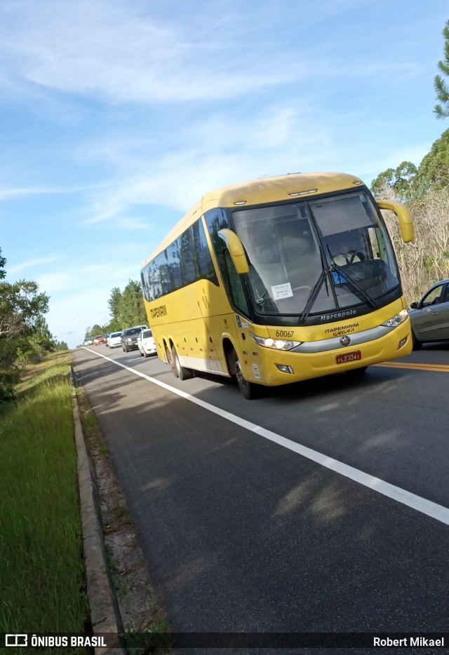 Viação Itapemirim 60067 na cidade de Entre Rios, Bahia, Brasil, por Robert Mikael. Número da foto: #9630448.