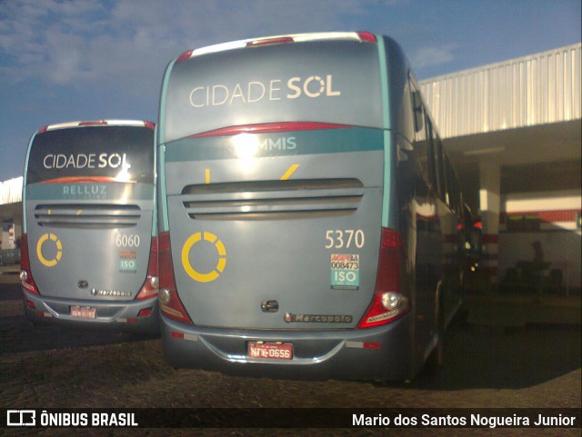 Viação Cidade Sol 5370 na cidade de Jequié, Bahia, Brasil, por Mario dos Santos Nogueira Junior. ID da foto: 9630345.