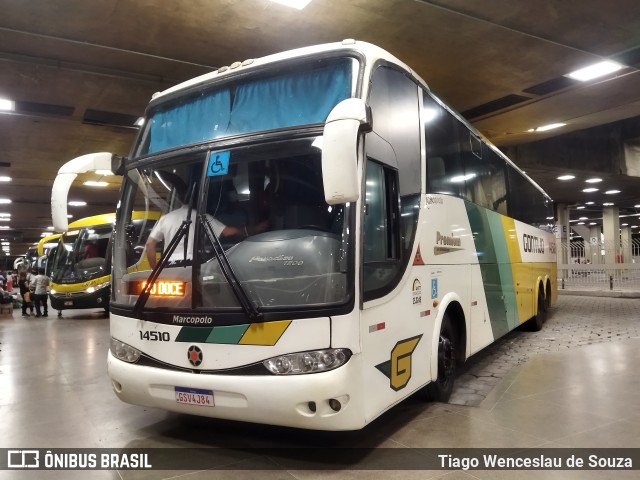 Empresa Gontijo de Transportes 14510 na cidade de Belo Horizonte, Minas Gerais, Brasil, por Tiago Wenceslau de Souza. ID da foto: 9632284.