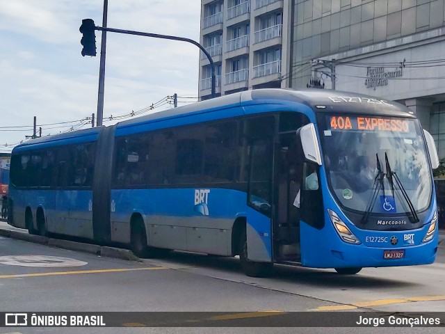 BRT RIO E12725C na cidade de Rio de Janeiro, Rio de Janeiro, Brasil, por Jorge Gonçalves. Número da foto: #9629659.
