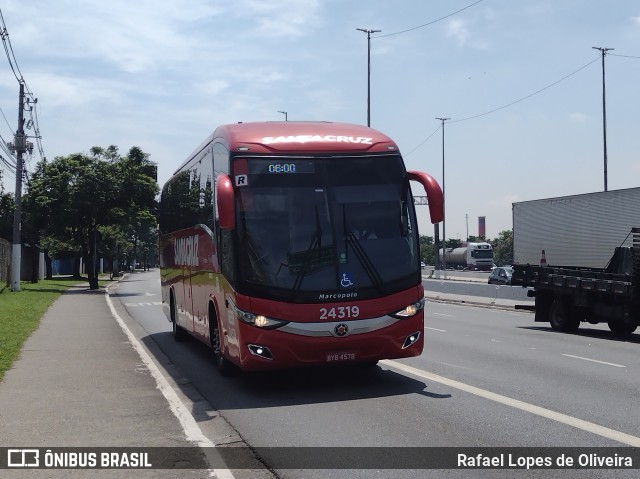 Viação Santa Cruz 24319 na cidade de São Paulo, São Paulo, Brasil, por Rafael Lopes de Oliveira. ID da foto: 9630494.