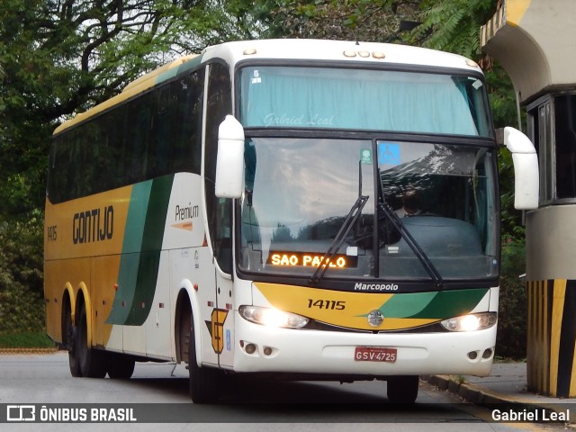 Empresa Gontijo de Transportes 14115 na cidade de São Paulo, São Paulo, Brasil, por Gabriel Leal. ID da foto: 9630829.