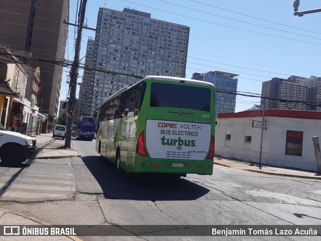 TurBus 3000 na cidade de Estación Central, Santiago, Metropolitana de Santiago, Chile, por Benjamín Tomás Lazo Acuña. ID da foto: 9633061.