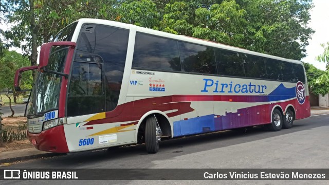 Piricatur Turismo 5600 na cidade de Dracena, São Paulo, Brasil, por Carlos Vinicius Estevão Menezes. Número da foto: #9631045.