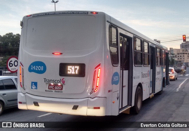 Serramar Transporte Coletivo 14208 na cidade de Cariacica, Espírito Santo, Brasil, por Everton Costa Goltara. Número da foto: #9632367.