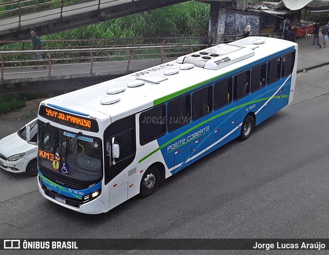 Viação Ponte Coberta RJ 190.001 na cidade de Rio de Janeiro, Rio de Janeiro, Brasil, por Jorge Lucas Araújo. Número da foto: #9632274.