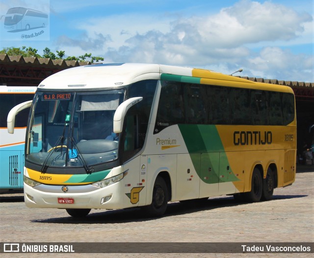 Empresa Gontijo de Transportes 18115 na cidade de Vitória da Conquista, Bahia, Brasil, por Tadeu Vasconcelos. Número da foto: #9630010.