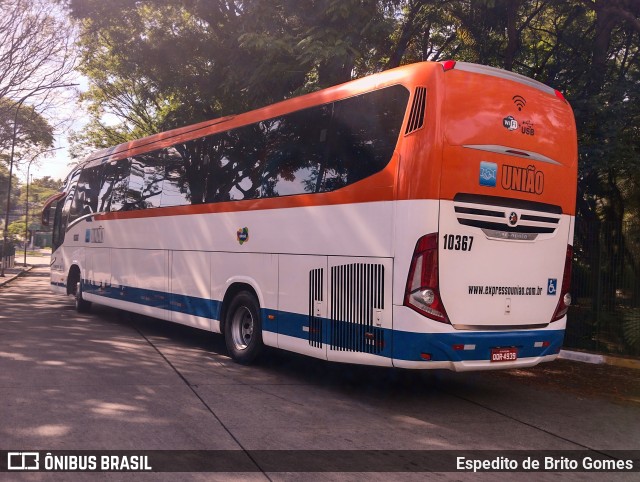 Expresso União 10367 na cidade de São Paulo, São Paulo, Brasil, por Espedito de Brito Gomes. Número da foto: #9633006.