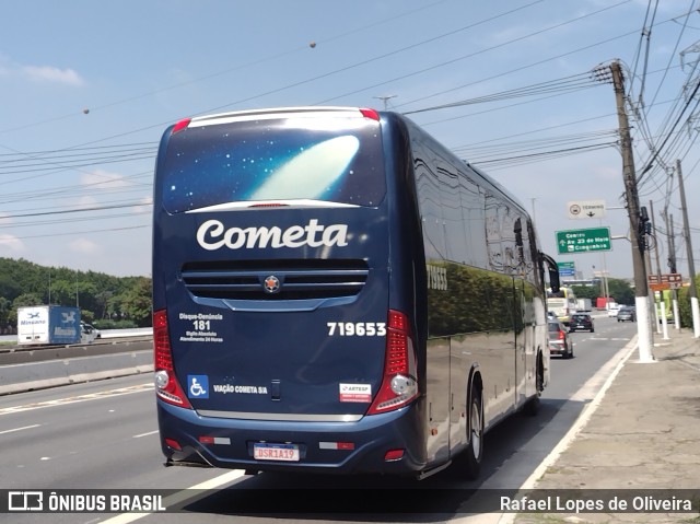 Viação Cometa 719653 na cidade de São Paulo, São Paulo, Brasil, por Rafael Lopes de Oliveira. ID da foto: 9630631.