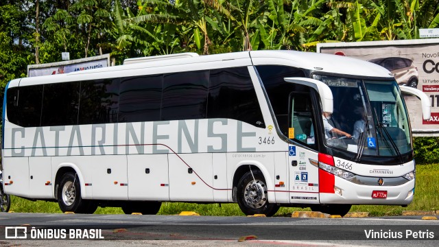 Auto Viação Catarinense 3466 na cidade de Joinville, Santa Catarina, Brasil, por Vinicius Petris. ID da foto: 9631683.