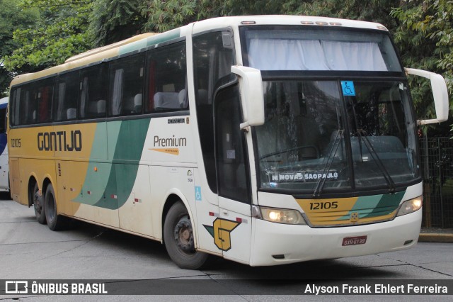 Empresa Gontijo de Transportes 12105 na cidade de São Paulo, São Paulo, Brasil, por Alyson Frank Ehlert Ferreira. Número da foto: #9632174.