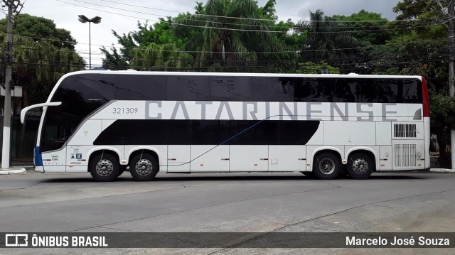 Auto Viação Catarinense 321309 na cidade de São Paulo, São Paulo, Brasil, por Marcelo José Souza. ID da foto: 9629925.