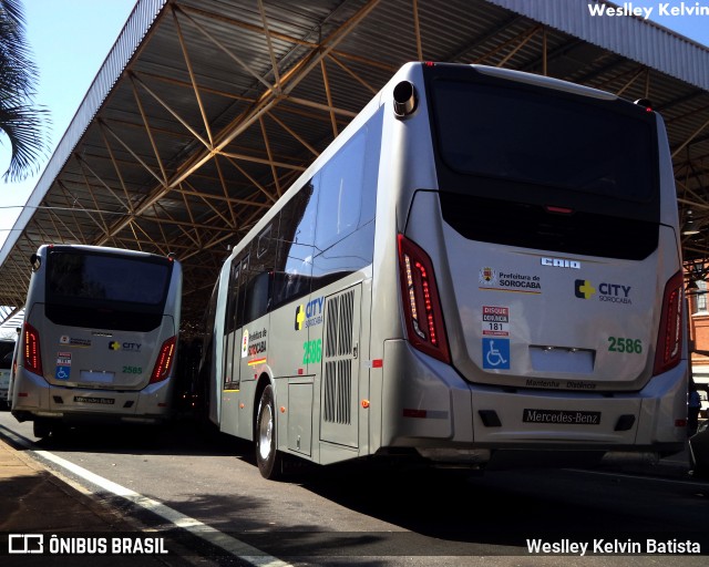 City Transporte Urbano Intermodal Sorocaba 2586 na cidade de Sorocaba, São Paulo, Brasil, por Weslley Kelvin Batista. Número da foto: #9630569.