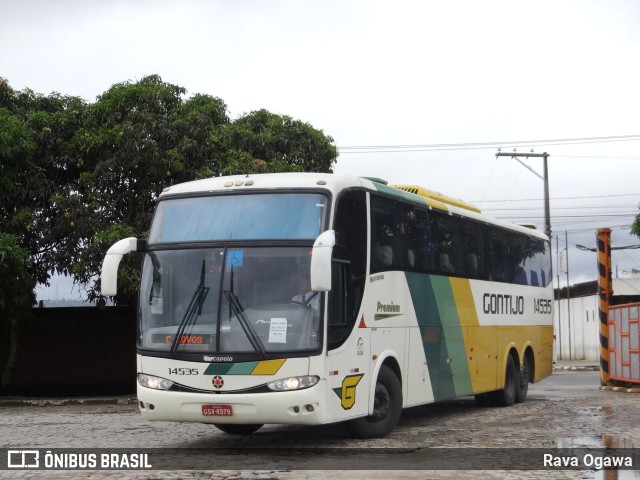 Empresa Gontijo de Transportes 14535 na cidade de Vitória da Conquista, Bahia, Brasil, por Rava Ogawa. ID da foto: 9634201.