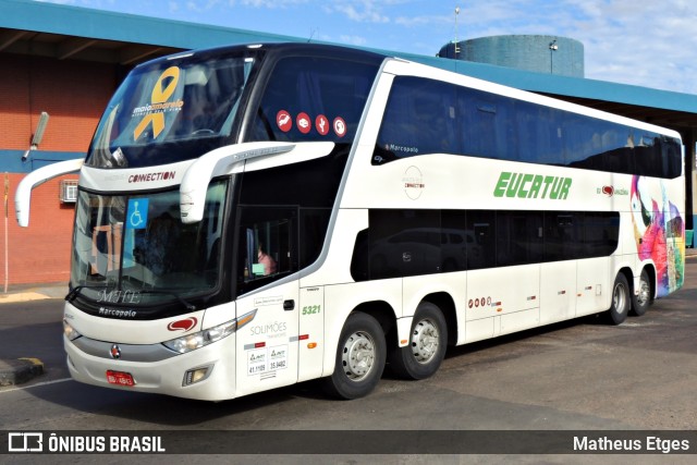 Eucatur - Empresa União Cascavel de Transportes e Turismo 5321 na cidade de Porto Alegre, Rio Grande do Sul, Brasil, por Matheus Etges. Número da foto: #9634430.