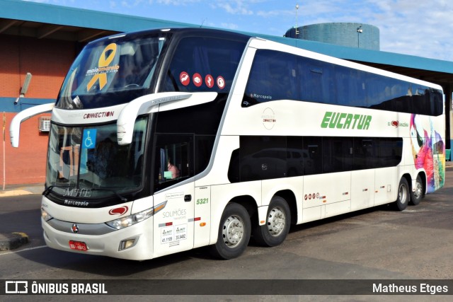 Eucatur - Empresa União Cascavel de Transportes e Turismo 5321 na cidade de Porto Alegre, Rio Grande do Sul, Brasil, por Matheus Etges. ID da foto: 9634430.