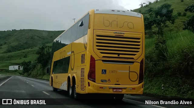Brisa Ônibus 11871 na cidade de Juiz de Fora, Minas Gerais, Brasil, por Nilson Brandão Alves. Número da foto: #9634983.
