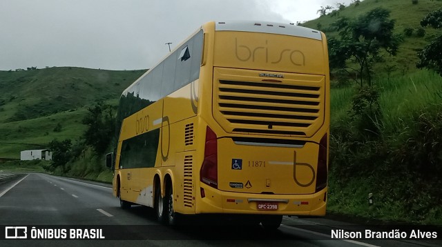 Brisa Ônibus 11871 na cidade de Juiz de Fora, Minas Gerais, Brasil, por Nilson Brandão Alves. ID da foto: 9634983.