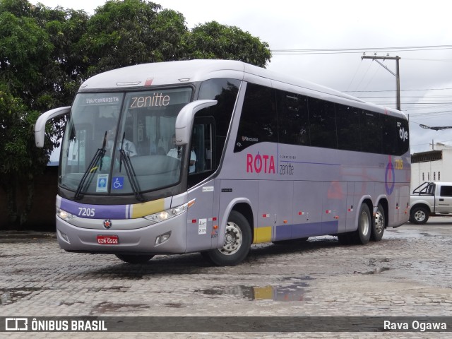 Rota Transportes Rodoviários 7205 na cidade de Vitória da Conquista, Bahia, Brasil, por Rava Ogawa. ID da foto: 9633918.