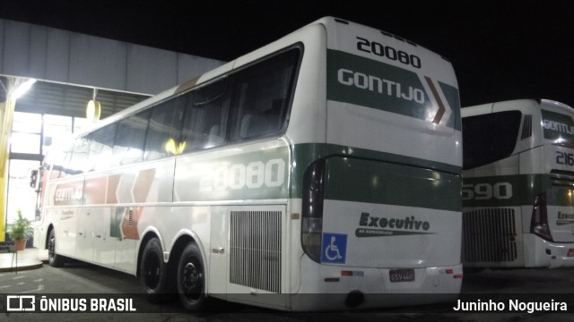 Empresa Gontijo de Transportes 20080 na cidade de Perdões, Minas Gerais, Brasil, por Juninho Nogueira. Número da foto: #9637698.