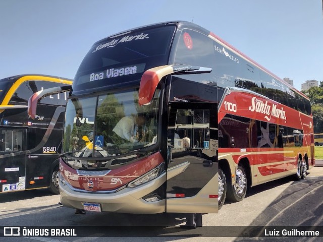 Santa Maria Fretamento e Turismo > Transportes Santa Maria(SP) 1100 na cidade de São Paulo, São Paulo, Brasil, por Luiz Guilherme. Número da foto: #9635996.