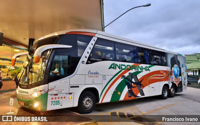 Empresa de Transportes Andorinha 7205 na cidade de Pardinho, São Paulo, Brasil, por Francisco Ivano. ID da foto: 9635944.
