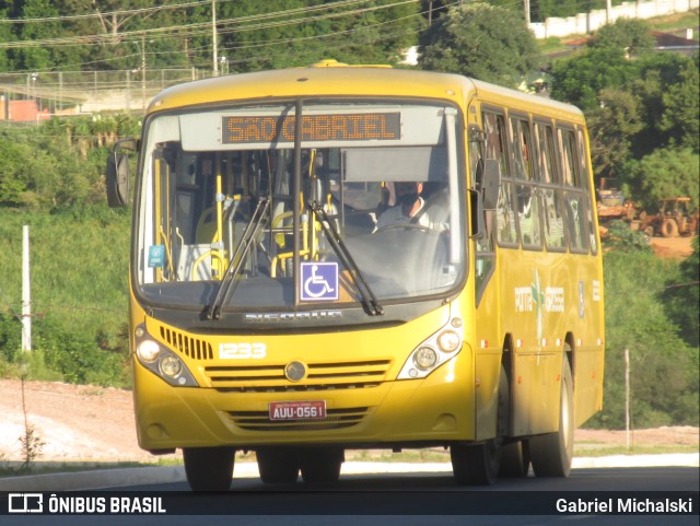 VCG - Viação Campos Gerais 1233 na cidade de Ponta Grossa, Paraná, Brasil, por Gabriel Michalski. ID da foto: 9637575.