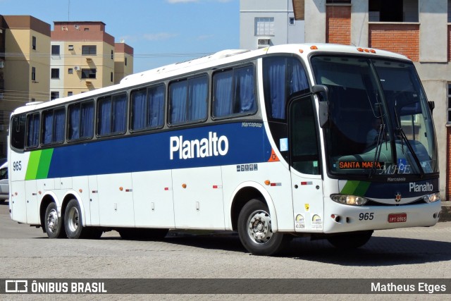 Planalto Transportes 965 na cidade de Santa Maria, Rio Grande do Sul, Brasil, por Matheus Etges. ID da foto: 9636558.