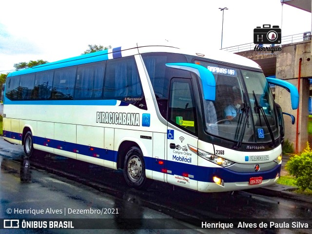 Viação Piracicabana 2368 na cidade de Campinas, São Paulo, Brasil, por Henrique Alves de Paula Silva. ID da foto: 9636946.