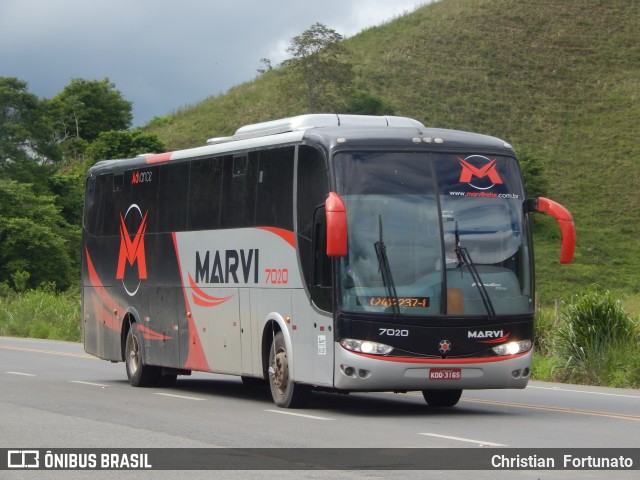 Marvi Fretamento e Turismo 7020 na cidade de Coimbra, Minas Gerais, Brasil, por Christian  Fortunato. ID da foto: 9635657.