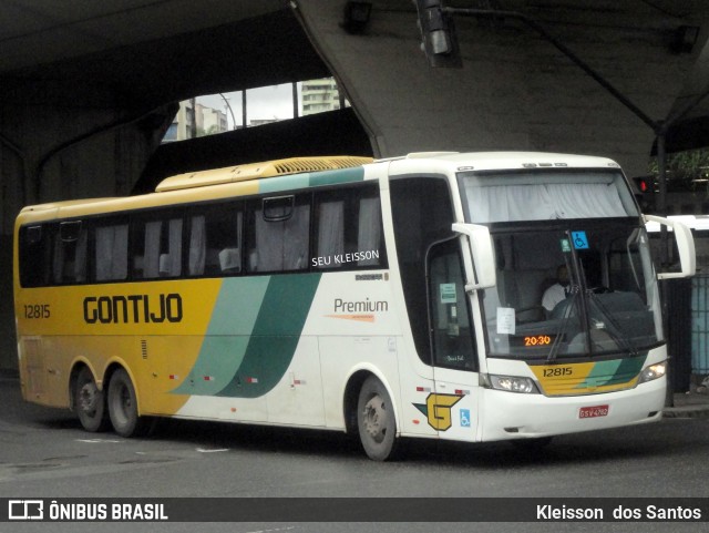 Empresa Gontijo de Transportes 12815 na cidade de Belo Horizonte, Minas Gerais, Brasil, por Kleisson  dos Santos. ID da foto: 9637643.