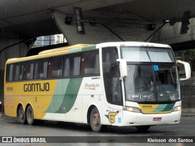 Empresa Gontijo de Transportes 11995 na cidade de Belo Horizonte, Minas Gerais, Brasil, por Kleisson  dos Santos. ID da foto: 9637727.