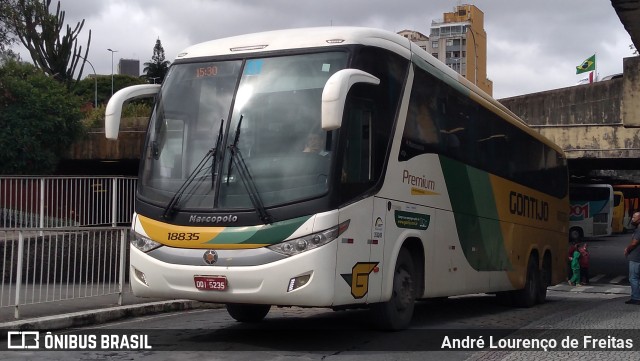 Empresa Gontijo de Transportes 18835 na cidade de Belo Horizonte, Minas Gerais, Brasil, por André Lourenço de Freitas. Número da foto: #9635882.