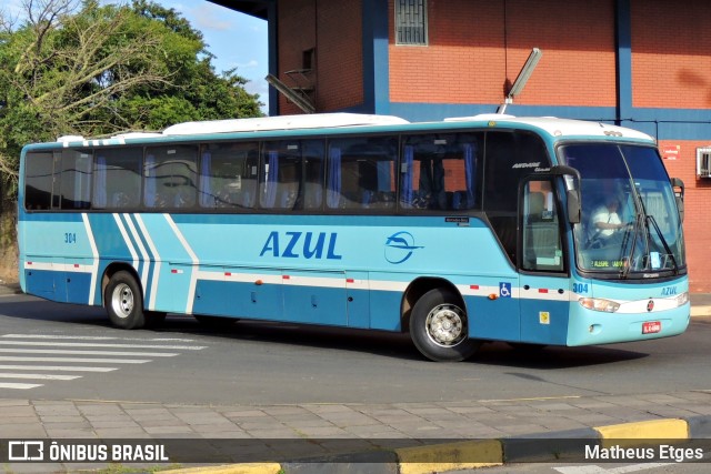 Expresso Azul 304 na cidade de Porto Alegre, Rio Grande do Sul, Brasil, por Matheus Etges. Número da foto: #9636601.