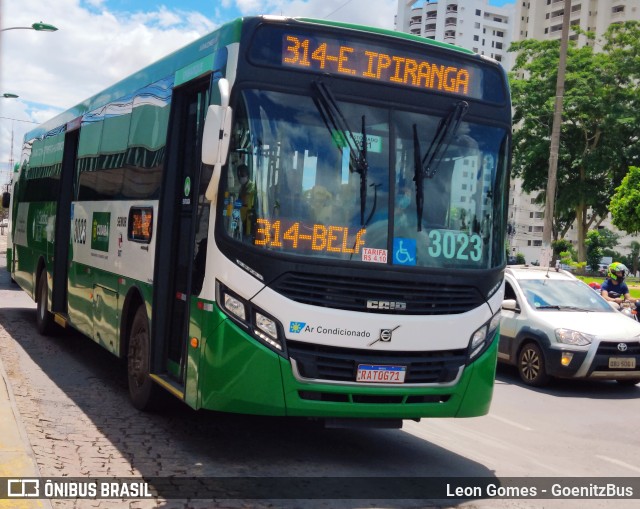 Expresso Caribus Transportes 3023 na cidade de Cuiabá, Mato Grosso, Brasil, por Leon Gomes. Número da foto: #9636257.
