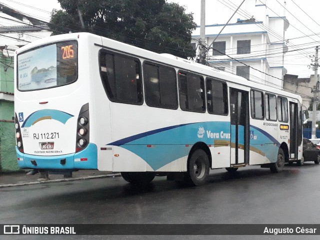 Auto Viação Vera Cruz - Belford Roxo RJ 112.271 na cidade de Nova Iguaçu, Rio de Janeiro, Brasil, por Augusto César. ID da foto: 9641958.