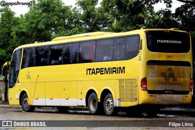 Viação Itapemirim 8917 na cidade de Vitória da Conquista, Bahia, Brasil, por Filipe Lima. Número da foto: #9641826.