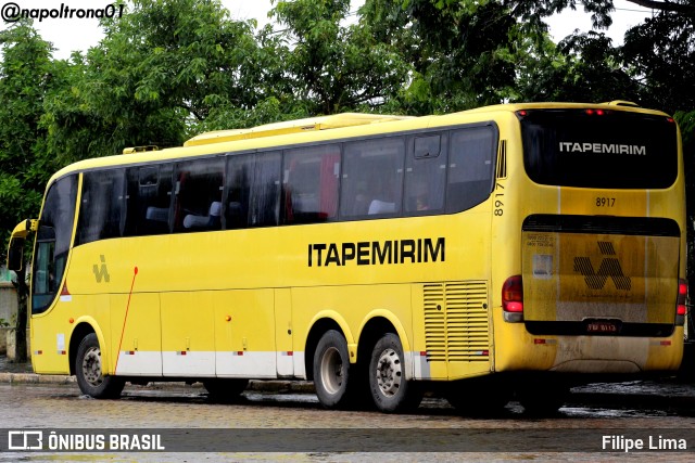 Viação Itapemirim 8917 na cidade de Vitória da Conquista, Bahia, Brasil, por Filipe Lima. ID da foto: 9641826.