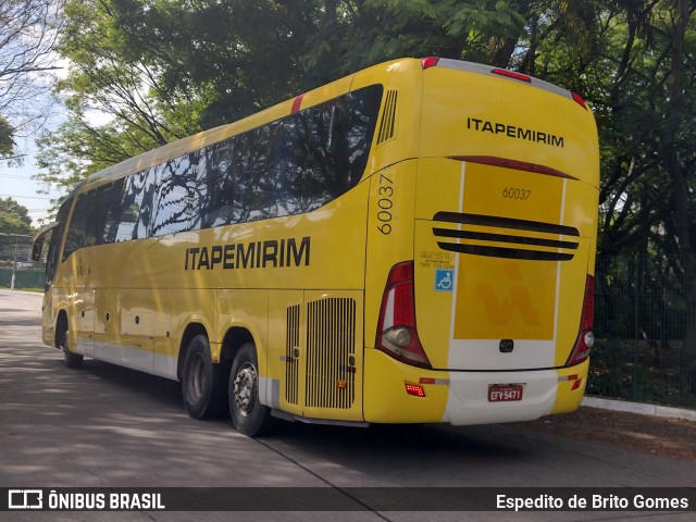 Viação Itapemirim 60037 na cidade de São Paulo, São Paulo, Brasil, por Espedito de Brito Gomes. Número da foto: #9640876.