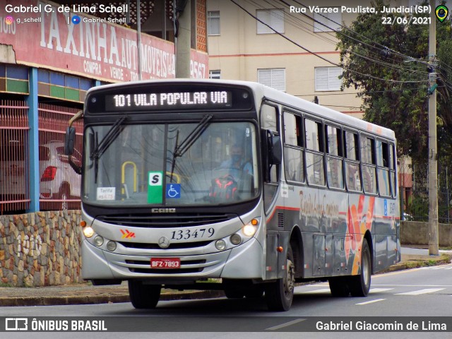 Rápido Campinas 133479 na cidade de Jundiaí, São Paulo, Brasil, por Gabriel Giacomin de Lima. ID da foto: 9641407.